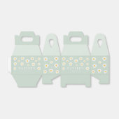 ワイルドワン1歳の誕生日パーティーボホセージグリーンデイジー フェイバーボックス (折り畳みなし)