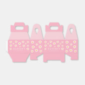 ワイルドワン1歳の誕生日パーティーボホピンクデイジー フェイバーボックス (折り畳みなし)