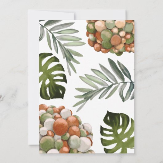 ワイルドワン1歳の誕生日招待状 招待状 (裏面)