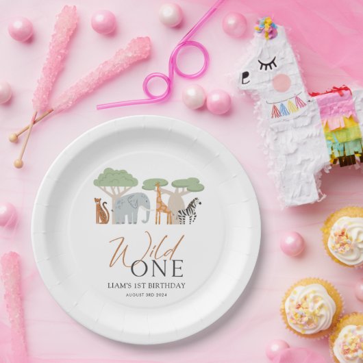 ワイルドワン1st誕生日テーマ紙パーティープレート ペーパープレート (パーティー)
