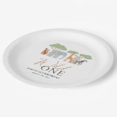 ワイルドワン1st誕生日テーマ紙パーティープレート ペーパープレート (アングル)