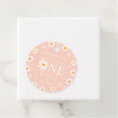 ワイルドワン1st誕生日パーティーボホレトロピーチデイジー フェイバータグ (インサイチュ)