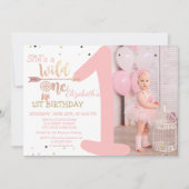 ワイルドワン、アローズ、ドリームキャッチャーあなたの写真誕生日 招待状 (正面)