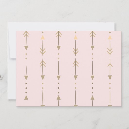 ワイルドワン、アローズ、ドリームキャッチャーあなたの写真誕生日 招待状 (裏面)