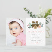 ワイルドワン |ウッドランドキャンプテーマフォトフラット サンキューカード (スタンド正面)