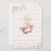 ワイルドワン、ウッドランド、部族 招待状 (裏面)