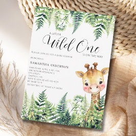 ワイルドワン キリン ニュートラル ベビーシャワー 招待状