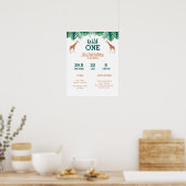 ワイルドワン・キリン・マイルストーンポスター ポスター (キッチン)