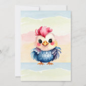 ワイルドワン ハッピー ファン ウッドランド アニマルズ 水彩 招待状 (裏面)