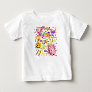 ワイルドワン ファーストバースデー ベビーロンパース ベビーTシャツ