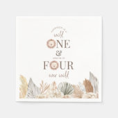 ワイルドワン&フォーエバーワイルドジョイントパーティー スタンダードカクテルナプキン (正面)