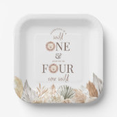 ワイルドワン&フォーエバーワイルドジョイントパーティー ペーパープレート (正面)