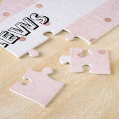 ワイルドワン – ベビーゾウと花の誕生日 ジグソーパズル (側面)