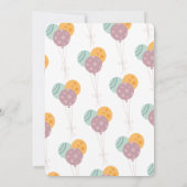 ワイルドワン ボヘミアンのキリンちゃん 1歳の誕生日 招待状 (裏面)