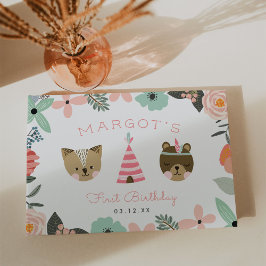 ワイルドワン |ボホキャンプテーマファーストバースデーパーティー ゲストブック