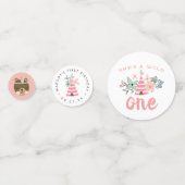 ワイルドワン |ボホ自然テーマ第一誕生日パーティー コンフェッティ (正面)