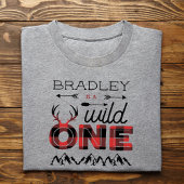 ワイルドワン ボーイズ ルースティック プリード ロンバーディ 1歳誕生日 ベビーTシャツ