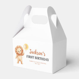ワイルドワン ライオン 黄色い風船 誕生日 お礼 フェイバーボックス