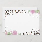 ワイルドワン レパード 誕生日 フォト ありがとう カード (裏面)