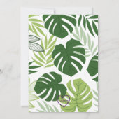 ワイルドワン、動物園の動物の1歳の誕生日パーティー招待状 招待状 (裏面)