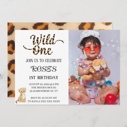 ワイルドワン 招待状 (正面/裏面)