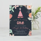 ワイルドワン |最初の誕生日パーティーの招待 招待状 (スタンド正面)