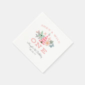 ワイルドワン |最初の誕生日パーティー スタンダードカクテルナプキン (角)