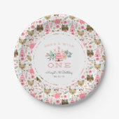 ワイルドワン |最初の誕生日パーティー ペーパープレート (正面)