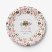 ワイルドワン |最初の誕生日パーティー ペーパープレート (正面)
