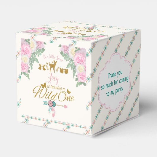 ワイルドワン – 第1誕生日 フェイバーボックス (裏面サイド)