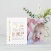 ワイルドワン |誕生日パーティーの招待状写真 招待状 (スタンド正面)