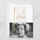 ワイルドワン |誕生日パーティーの招待状写真 招待状 (正面)