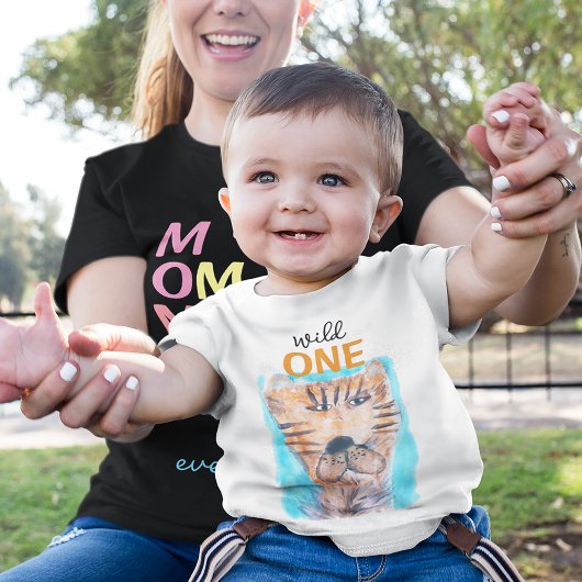 ワイルドワン 誕生日1歳 ベビーボディスーツ