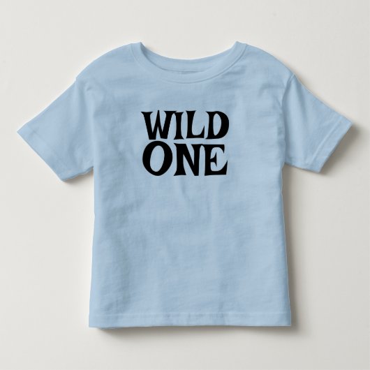 ワイルドワン 誕生日 ベビーブルー Tシャツ (正面)