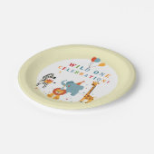 ワイルドワン １歳の誕生日 ペーパープレート (アングル)