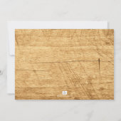 ワイルドワン 1歳の誕生日ありがとう フォトカード 招待状 (裏面)