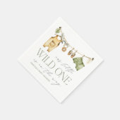 ワイルドワン | Boho Safariのベビーシャワー スタンダードカクテルナプキン (角)
