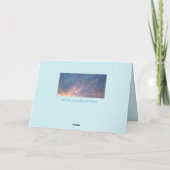 ワイルドワードサンセットスカイフォトワードアートグリーティングカード カード (裏面)