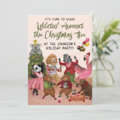 ワイルドンのまわりにのクリスマスツリーホリデーパーティー 招待状 (スタンド正面)