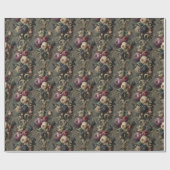 ワイルドヴィーユ – ゴシック様式のフローラバンダナ ラッピングペーパー (フラット)