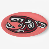 ワイルド保護サーモン紙プレート ペーパープレート (アングル)