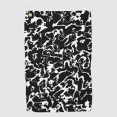 ワイルド大理石3 -白黒 ゴルフタオル (正面)