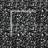 ワイルド大理石3 -白黒 ファブリック (タイル)