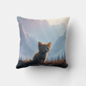 ワイルド失ったネスの子猫 クッション (裏面)