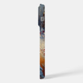 ワイルド威厳のあるネスに生息するスノーフクロウ iPhoneケース (左側面)