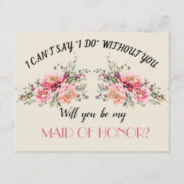 ワイルド庭園の結婚式は私のメイド・オブ・オーナー（花嫁付き添い人） 招待状