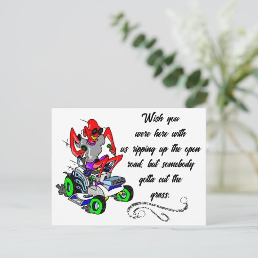 ワイルド引越し業者Xステッカー2 ポストカード (スタンド正面)