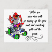 ワイルド引越し業者Xステッカー2 ポストカード (正面)