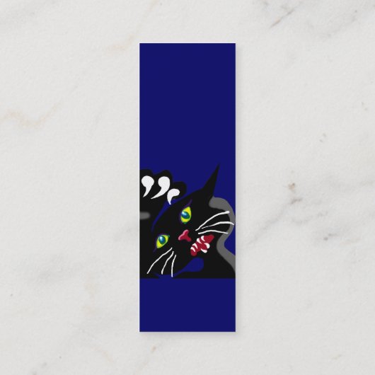 ワイルド忍者猫 スキニー名刺 (裏面)