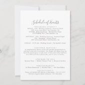 ワイルド数々のカラーフローラの結婚歓迎レター (裏面)